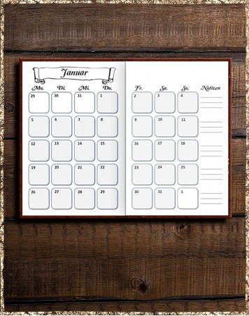 Kalender 2026 - Golden Leather Kalender 2026 - Golden Leather